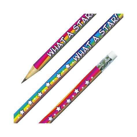 What A Star Pencils Superstickers