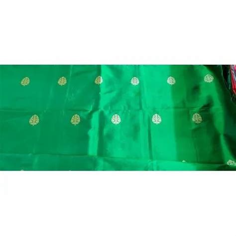 Printed Green Banarsi Silk Kadwa Boota Fabric Gsm 100 150 At Rs 1050
