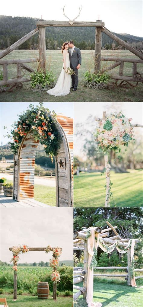 30 Rustic Wedding Arch Ideas For Every Wedding 2019 Trendy Wedding