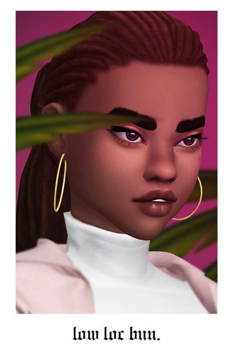 Grimcookies Grimcookies Low Loc Buns These Two Hairs Are Sims Sims Sims Custom Content