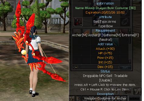 Bloody Dragon Weapon Costume 3d Pirate Ran Online