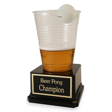 Beer Pong Trophies Clear Beer Pong Trophy Far Out Awards