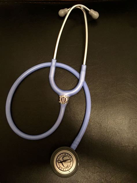 Stethoscope Monogram Bling Littmann Classic Ii Se Blue Etsy