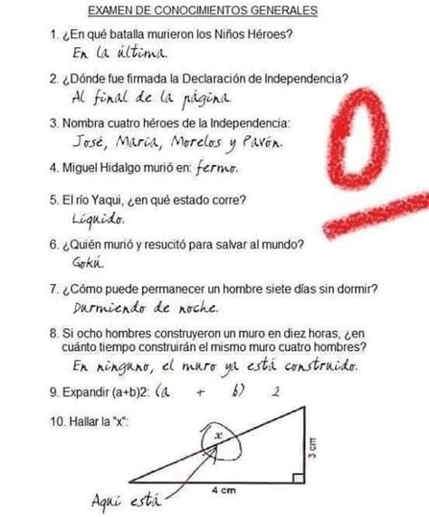 17 Respuesta De Examen Que Son Tan Ingeniosas Que Deberían Ser