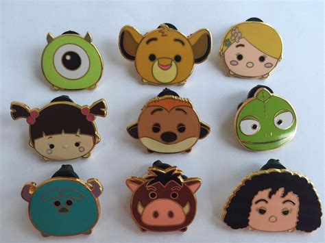 Disney Pins Tsum Tsum Set Lion King Monsters Inc Tangled 9 Pins As Shown Antique Price Guide