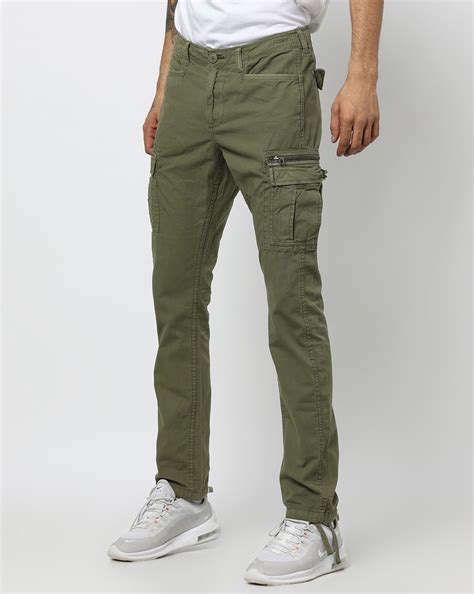 Selected Slim Fit Cargo Pant In Green For Men Lyst Atelier Yuwaciaojp