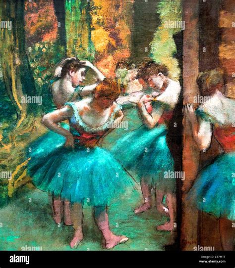 Danseuses Bleues Blue Dancers 1890 Edgar Degas 1834 1917 France Stock