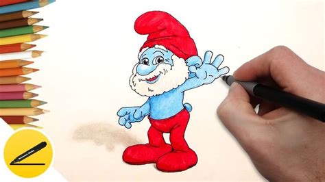 How To Draw Papa Smurf The Smurfs Step By Step Draw A Smurf