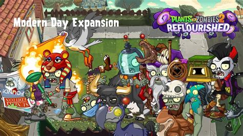 Pvz 2 Reflourished Modern Day Expansion All Levels 35 50 Youtube