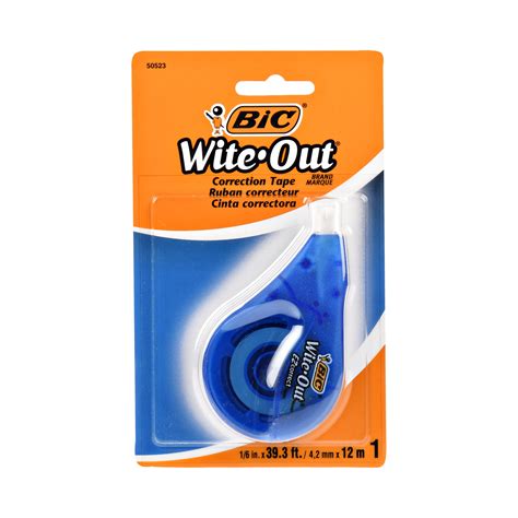 Bic Wite Out Brand Ez Correct Correction Tape White 1 Count Walmart