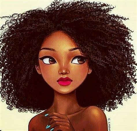 Big Hair Natural Hair Art Black Girl Art Black Love Art