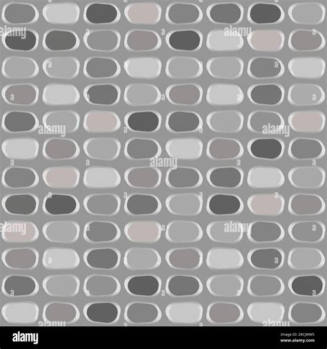 Abstract Mosaic Background Seamless Pattern Colorless Tiles Grid
