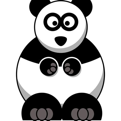 Panda Clip Art Panda Svg Panda Clip Art Panda Print Png Clip Art Panda