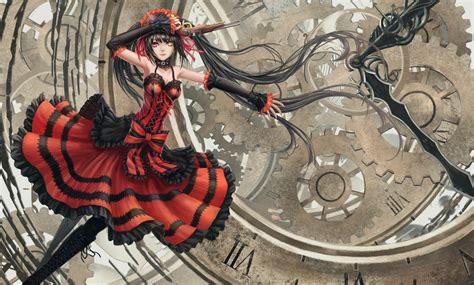 Infukun Date A Live Tokisaki Kurumi Gun Heterochromia Lolita Fashion