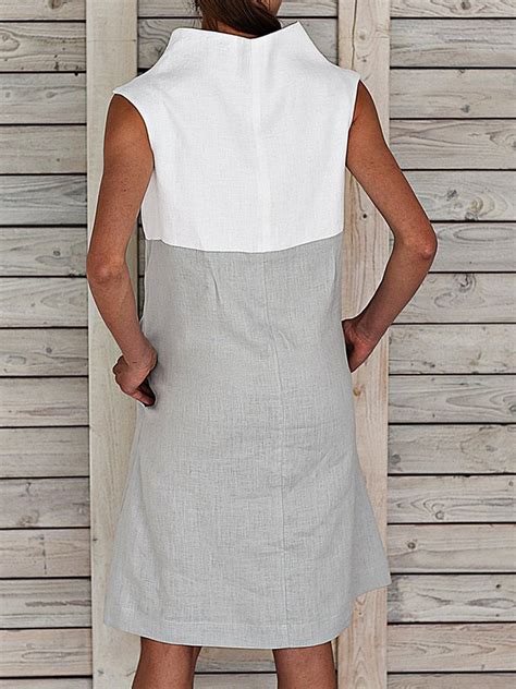Maybe you would like to learn more about one of these? Plus Size Women Summer Sleeveless Turtleneck Paneled ...