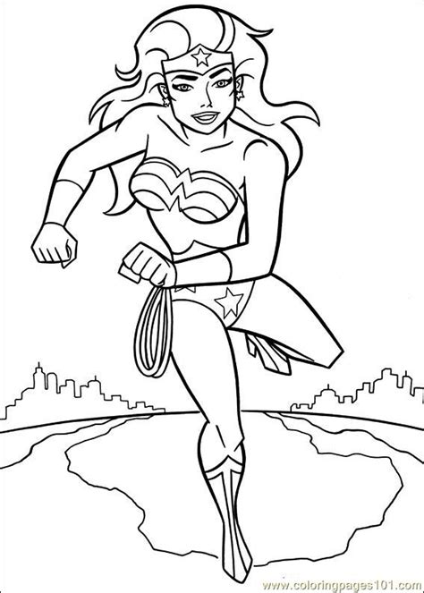 Thor , wonder woman , x. Wonder Woman 44 Coloring Page - Free Wonder Woman Coloring ...