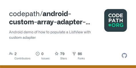 GitHub Codepath Android Custom Array Adapter Demo Android Demo Of