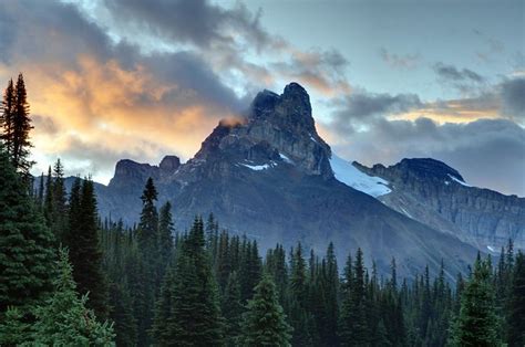 Cathedral Mountain From The Alpine Club Of Canada Hut In Lake Ohara Bc
