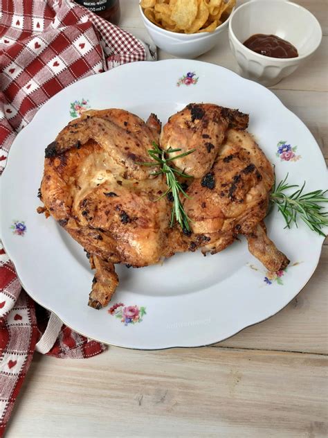 Pollo alla diavola al forno: POLLO ALLA DIAVOLA COTTO AL BARBECUE - Ketty cucino oggi?
