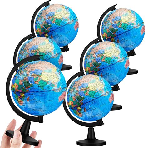 Buy 6 Pcs World Globe For Kids Learning 46 Inches Desk Classroom