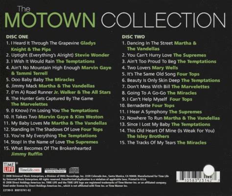 Release The Motown Collection Volume 2 By Various Artists Cover