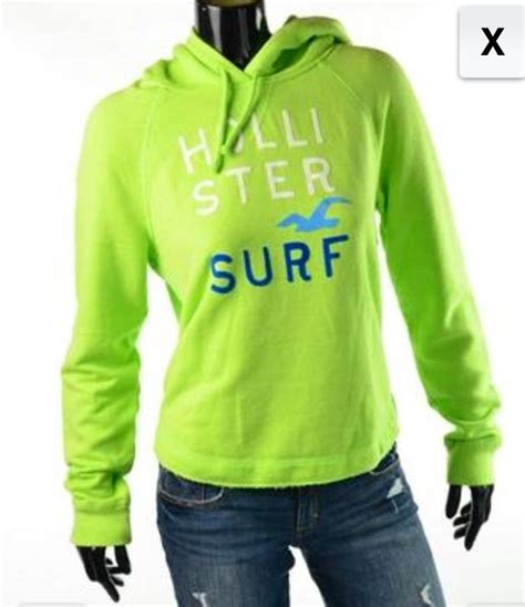 Green Hollister Surf Hoodie Southern California Style Girls Rules