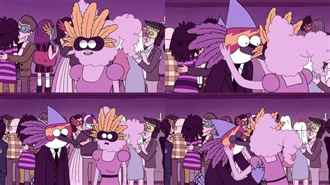 Regular Show Mordecai And Cj New Years Kiss By Dlee1293847 On Deviantart