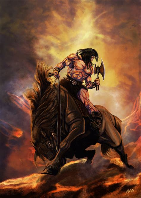 Character pages for other media: 22 Awesome Conan The Barbarian Illustration Artworks ...