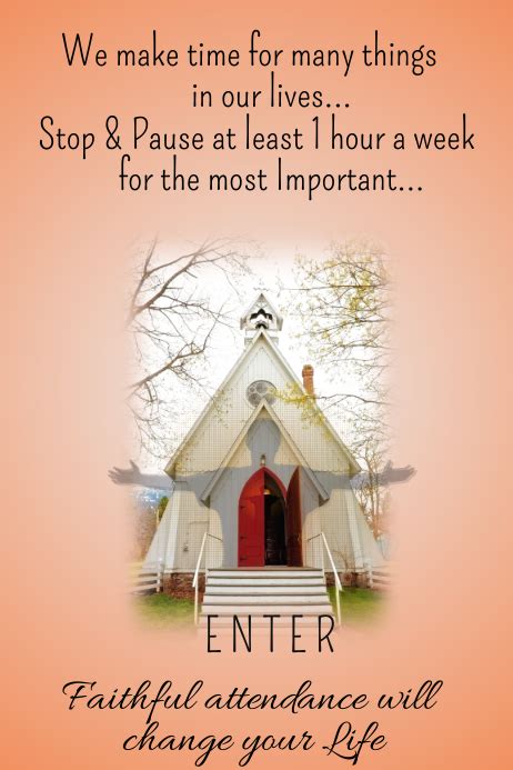 Church Welcome Poster Template Postermywall