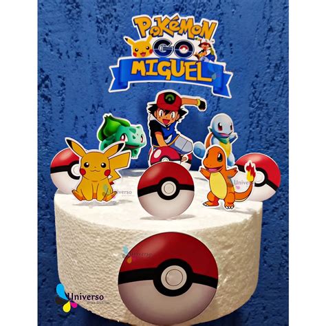 Topo De Bolo Pokémon Shopee Brasil