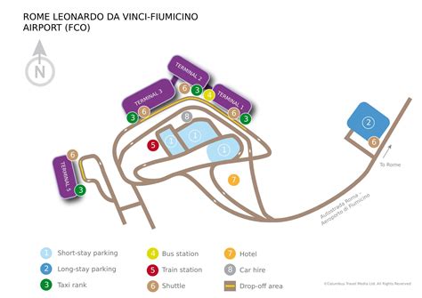 FCO mapie lotnisko FCO w terminalu mapę Lazio Włochy