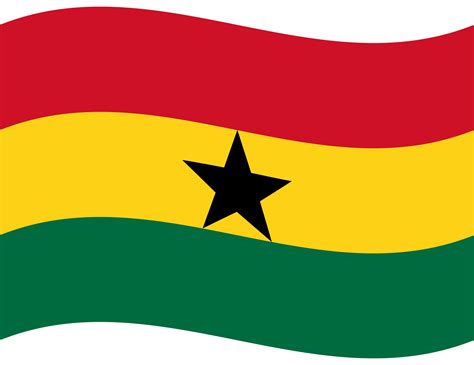 Ghana Flag Flag Of Ghana Ghana Flag Wave 27222860 Png