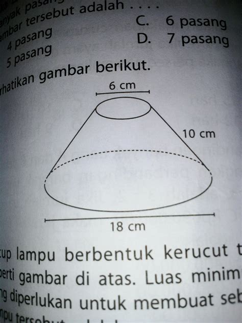 Contoh Soal Volume Kerucut Terpancung