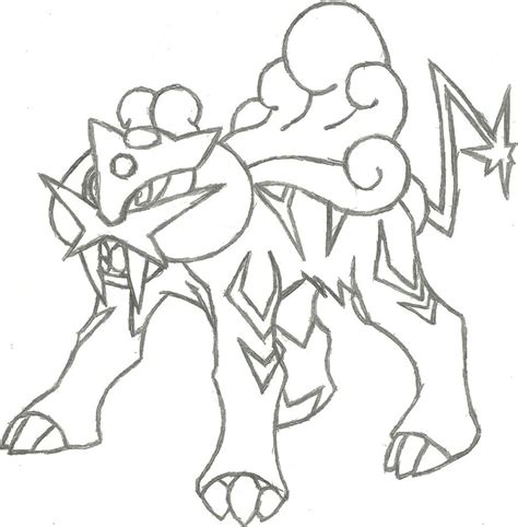Raikou Coloring Pages At Free Printable Colorings