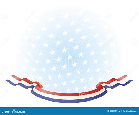 Patriotic Red White Blue Banners Royalty Free Stock Image Image 18534416