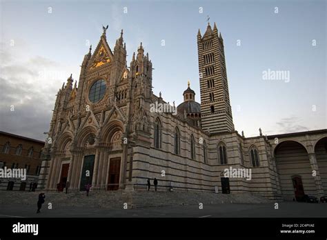 Siena Cathedral Or Duomo Di Siena Medieval Church And Masterpiece Of