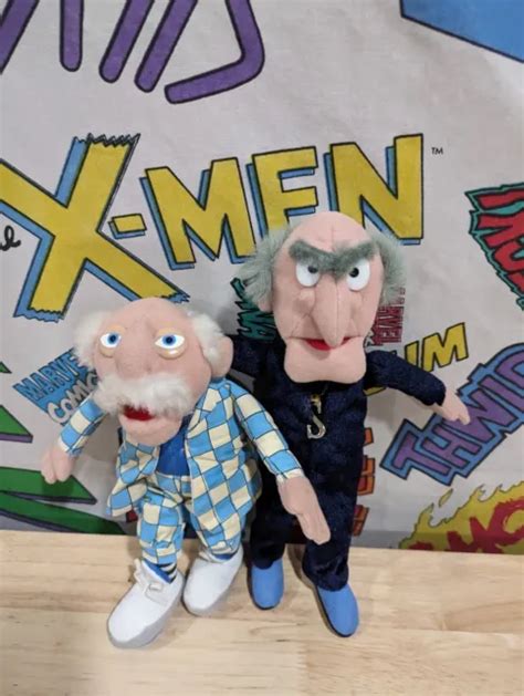 Muppets Statler And Waldorf Plush Jim Hensons Plush Vtg Mayhem 2003