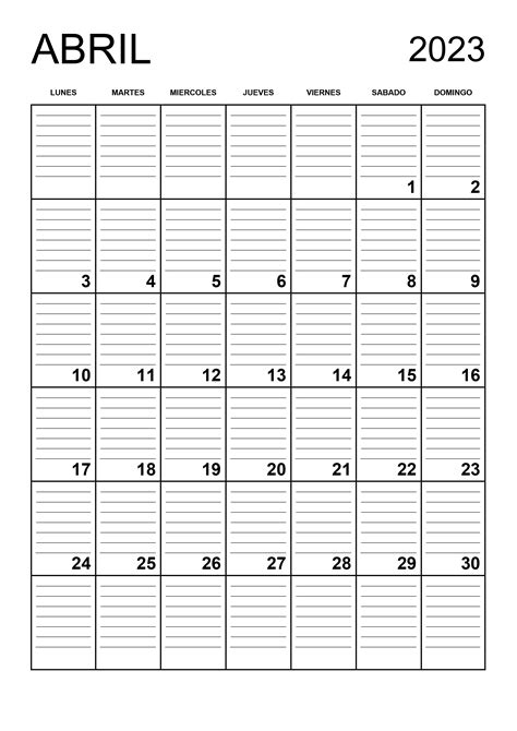 Calendario Abril 2023 En Word Excel Y Pdf Calendarpedia Aria Art