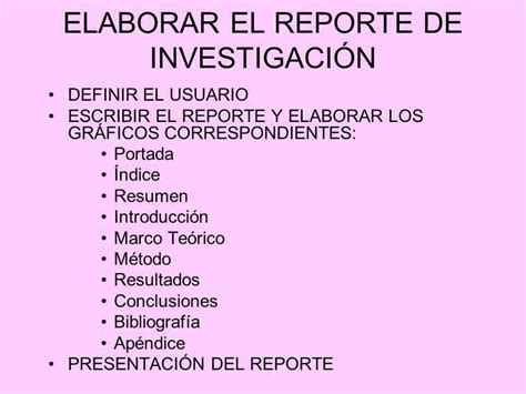 Estructura De Un Reporte De Investigacion Ejemplo Ejemplo Sencillo My