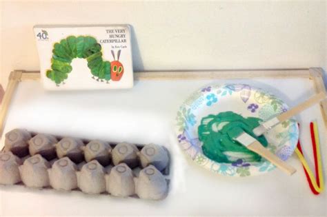 The Very Hungry Caterpillar Egg Carton Craft In The Playroom