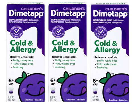 Mua Childrens Dimetapp Cold And Allergy 8 Fl Oz 3 Pack Trên Amazon Mỹ