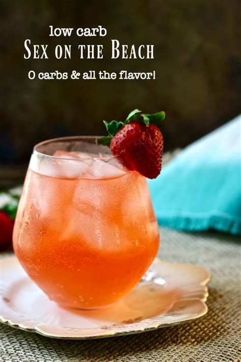 Sex On The Beach Drink Fruity Low Carb Summer Cocktail Lowcarb Ology