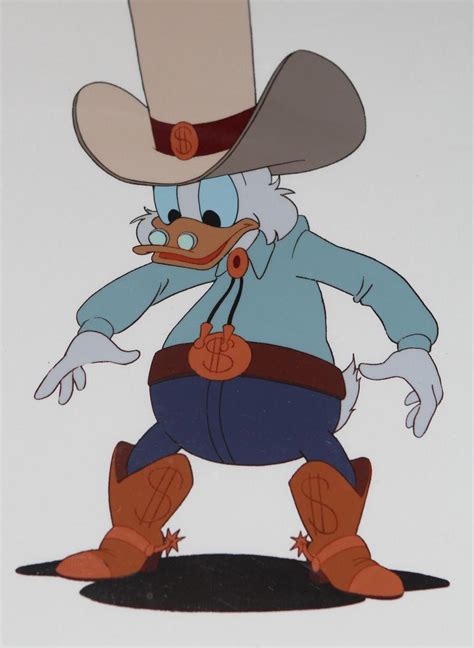 Huge Largest Scrooge Mcduck Disney Ducktales Production Animation Cels