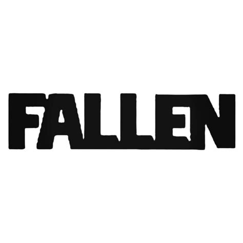 Buy Fallen Text Decal Sticker Online
