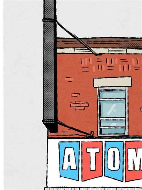 Montreal Print Atomic Cafe Digital File Print it Yourself | Etsy
