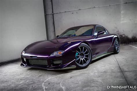 Midnight Purple Purple Car Mazda Mazda Rx7