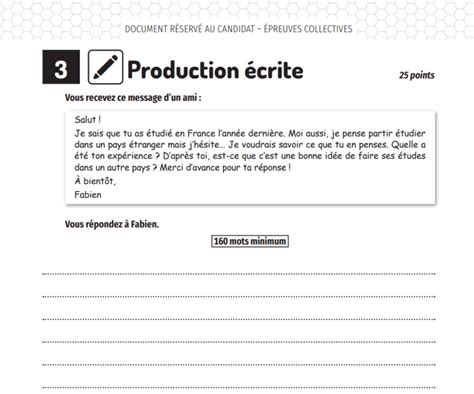 Delf B1 Junior Exemple De Production écrite Avec Corrigé Et Conseils