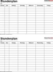 Blanko tabelle zum ausdrucken : Stundenplan vorlage pdf - Bürozubehör