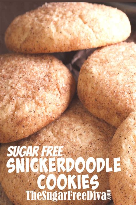 They've been made healthier by cutting down on carbs, sugar, sodium and saturated fat to meet our diabetes recipe guidelines. Sugar Free Snickerdoodle Cookies #sugarfree #cookie # ...