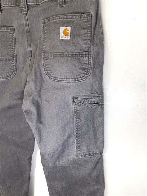 Vintage Carhartt Gray Carpenter Pants Size Mens 36x32 Etsy